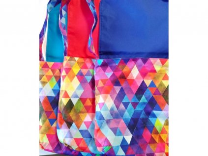 Oboustranná taška messenger trojúhelníky