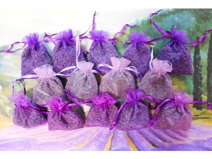 levandulový sáček z organzy