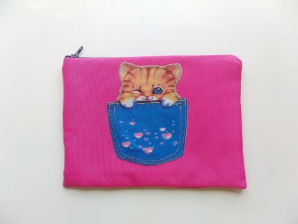 pouzdro kočka v kapse