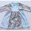 dívčí šaty kbětiny se světle modrou