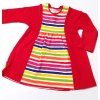 dívčí šaty pruhy s červenou