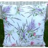 Povlak na polštářek levandule s lučním kvítím