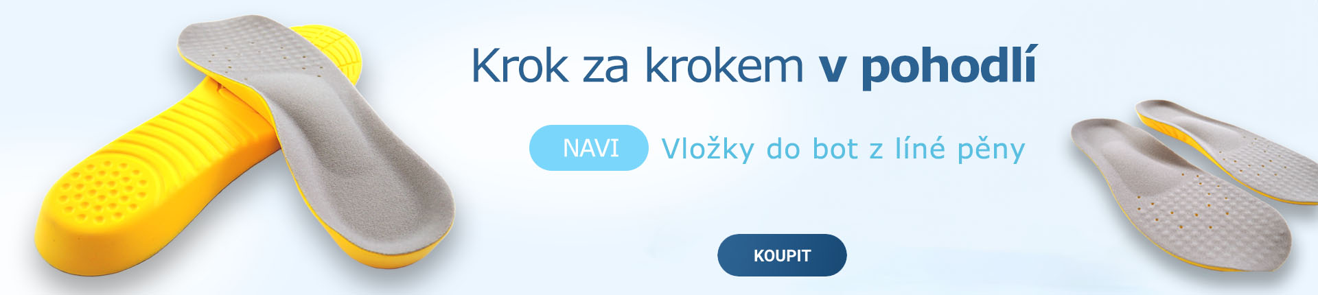 Navi vložky do bot z líné pěny