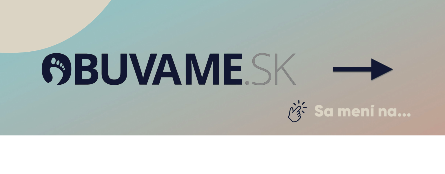 Profesionálny banner oznamujúci zmenu názvu Obuvame.sk na Uliate. Prírodné pozadie symbolizuje nový začiatok. Text: „Nové meno, rovnaké hodnoty. Obuvame.sk je teraz Uliate.