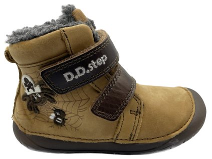 Detské barefoot zimné topánky DDstep W070 111A hnedá kópia 6