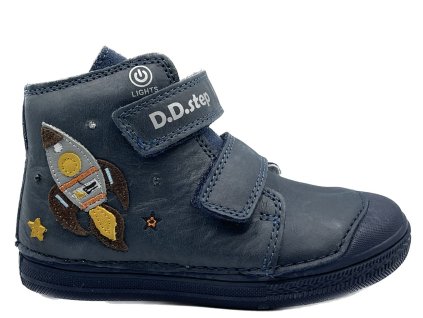 Detské kožené členkové topánky D.D.step DPB122A A049 199B kópia 6