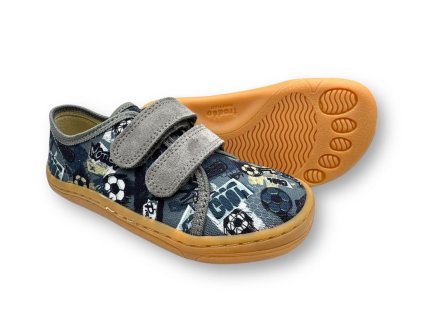 FRODDO BAREFOOT CANVAS GREY 2 DETSKE TENISKY3