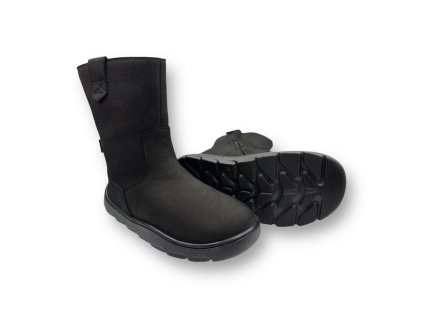 FRODDO TEX BOOT BAREFOOT BLACK ZIMNe cIzMY2