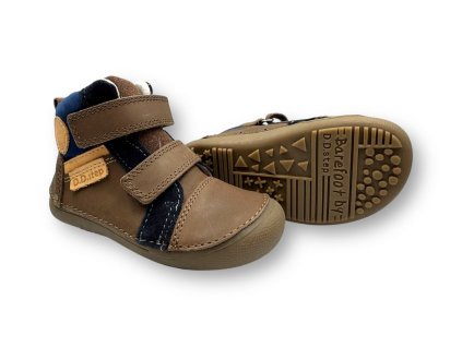 ddstep barefoot prechodne topanky a063 52570bm chocolate2