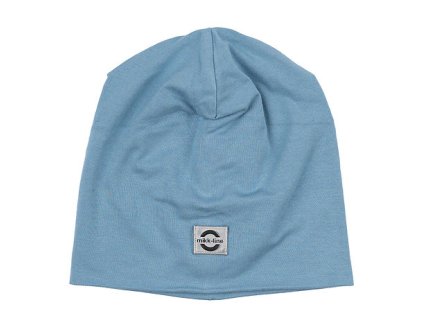 Mikk-Line Viscose Hat Faded Denim – detská tenká čiapka z viskózy