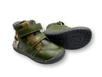 d d step w070 52893a emerald detske zimne barefoot topanky2