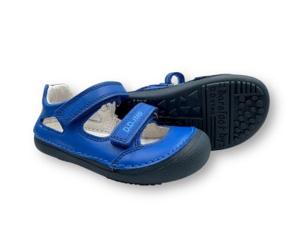 DDSTEP H063 51185BM BERMUDA BLUE DETSKE BAREFOOT SANDALE2