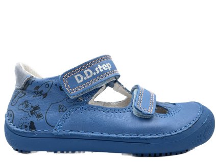 DETSKE BAREFOOT SANDÁLE DDSTEP H063 314AM BERMUDA BLUE 4