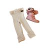 Detské pletené legíny Fusakle MERINO kremove6 kópia