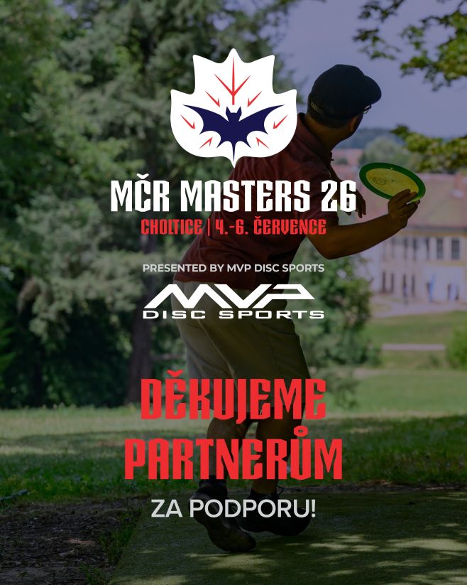 Letošní MČR Masters v discgolfu startuje už tuto sobotu 🔥 Rádi bychom poděkovali všem partnerům za podporu turnaje. Díky...