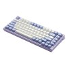 creamy compact keyboard for gaming m2 purple blue keycaps 3d view 4