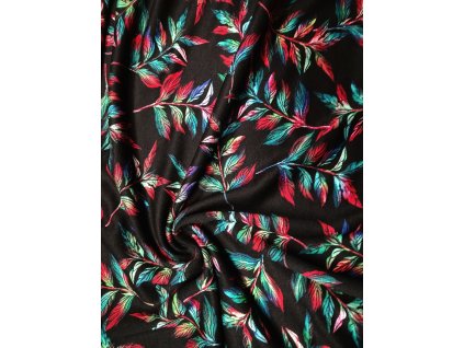 Úplet směsový potisk podzimní keře