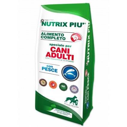 NUTRIX PIU pro dospělé psy všech plemen s rybami 15 kg