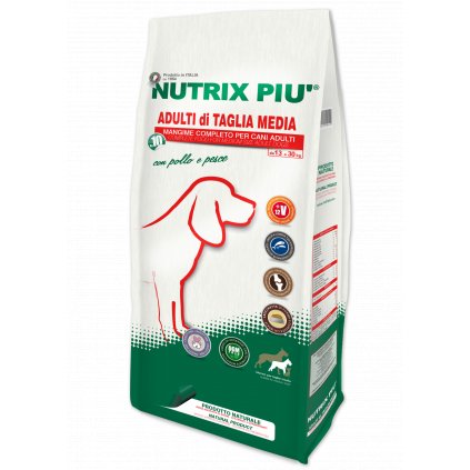 NUTRIX PIU pro dospělé psy středních plemen 10 kg