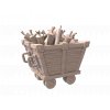 mine cart with explosives
