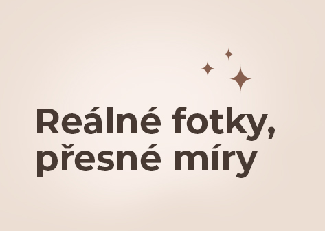 Reálné fotky, přesné míry