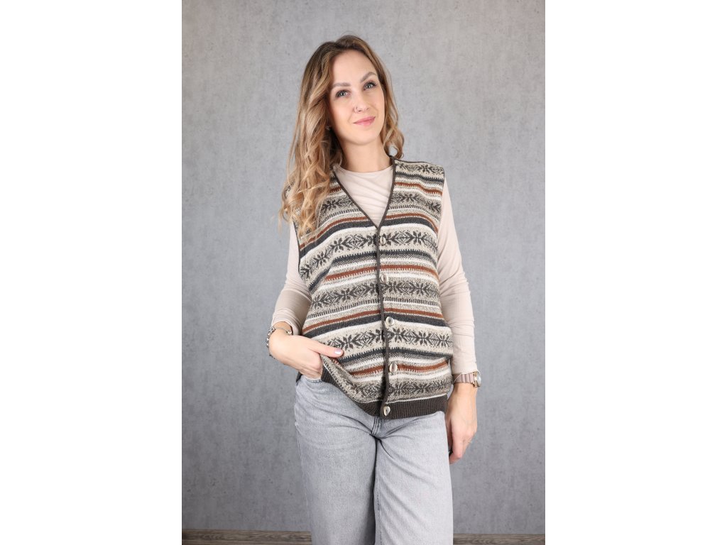 Dámská vintage vesta LUXAD'OR