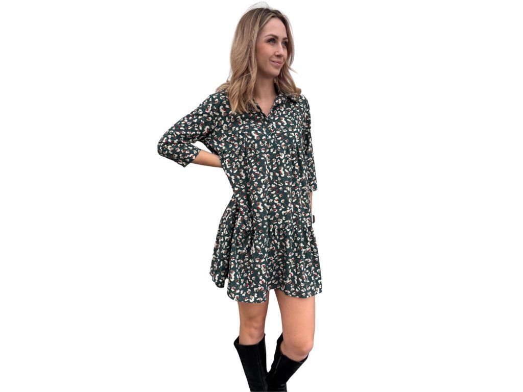 Zelené košilové šaty VINTAGE LOVE