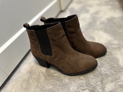 Nové dámské hnědé kotníkové boty H&M 39