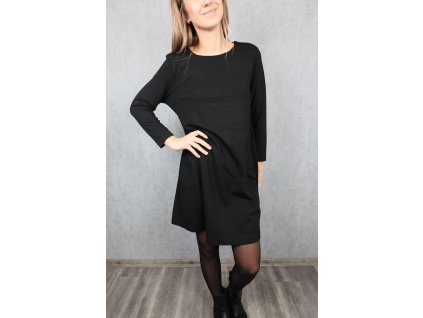 Dámské černé šaty H&M s kapsami