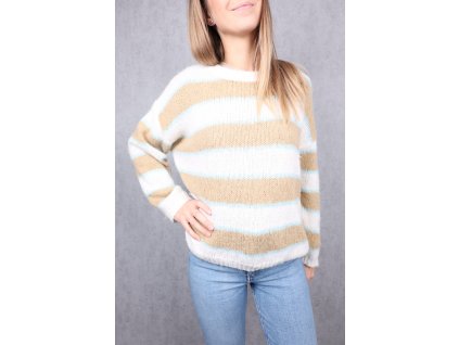 Dámský pruhovaný svetr CG LUXE