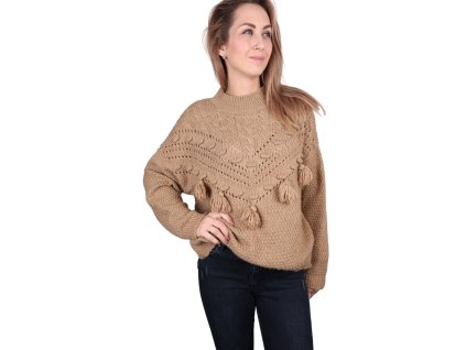 Dámský camel svetr MANGO
