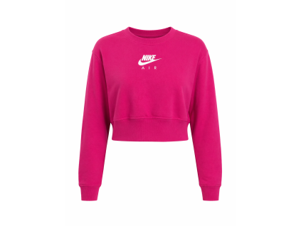 Dámská malinová crop mikina NIKE