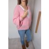 Dámský růžový svetr MADE IN ITALY
