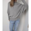 Dámský šedý asymetrický svetr TEZENIS
