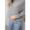 Dámský šedý asymetrický svetr TEZENIS