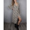 Nové dámské šaty EDITED zavinovací leopard