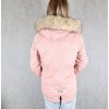 Růžová parka s kožíškem TALLY WEIJL