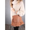 Dámská hnědá crossbody kabelka
