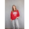 Dámská červená mikina s nápisem TAKKO