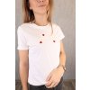 Dámské bílé tričko TOMMY HILFIGER se srdíčky