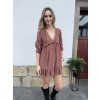 Dámské hnědé šaty s volánky PULL&BEAR