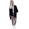 Dámské černé pončo/přehoz Veritas