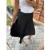 Dámská černá plisovaná sukně