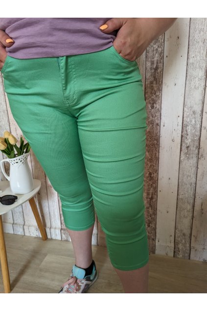 Jeans 3/4 kalhoty Mia, velké velikosti