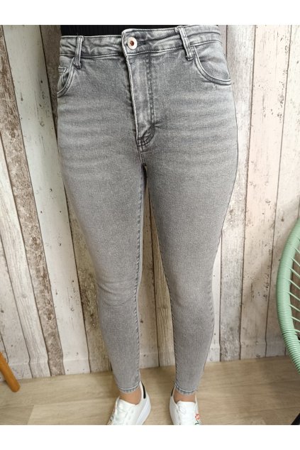 Šedé Push-up jeans