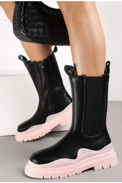 Dámské nízké kozačky Pink