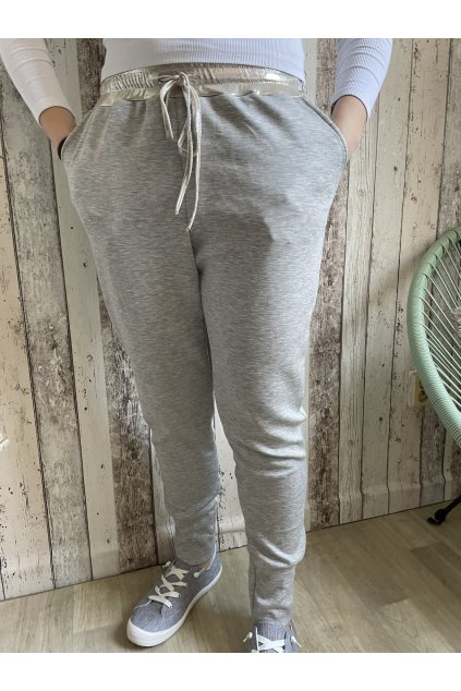 Fashion tepláky Silver