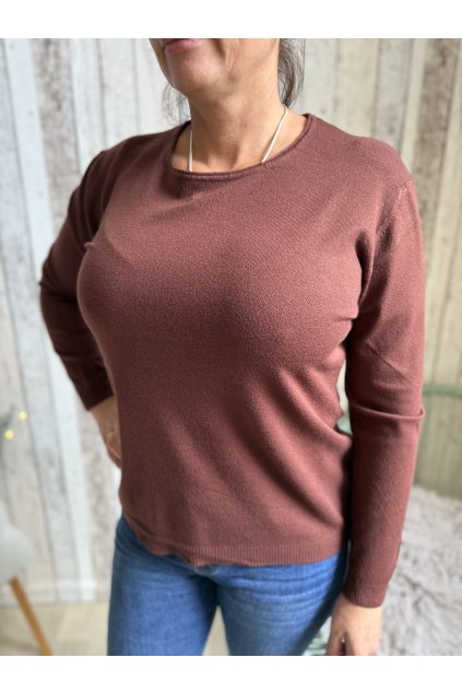 Úpletový svetřík Julia, větší velikost