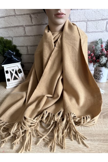 Hřejivá maxi šála LUX, jednobarevná