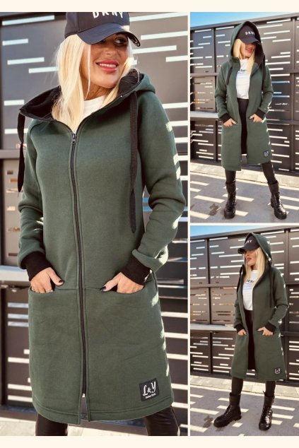 Teplá mikina Italian, khaki, UNI vel. 34-38